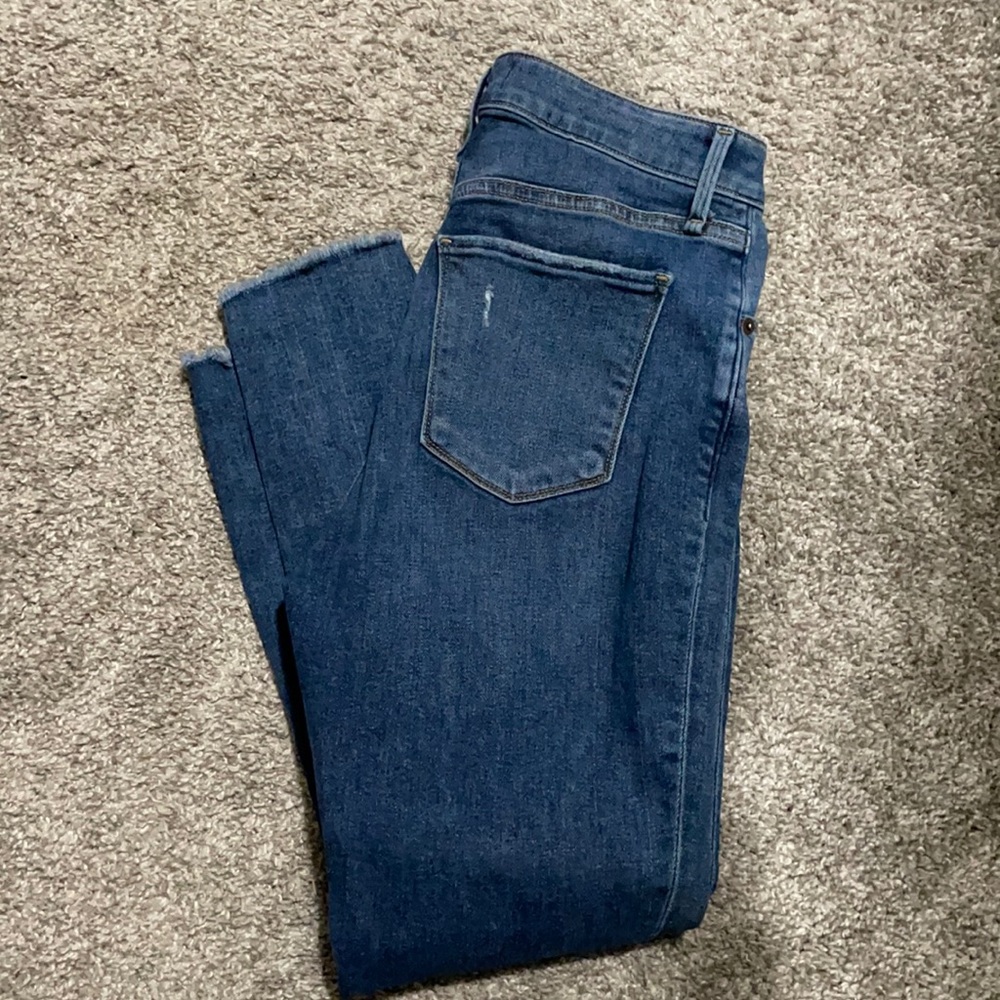 high rise skinny jeans